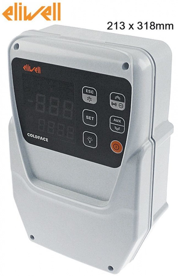 Controller ELIWELL EWRC 500 NT 2HP, model RCS3UDTX22700, 213x318mm