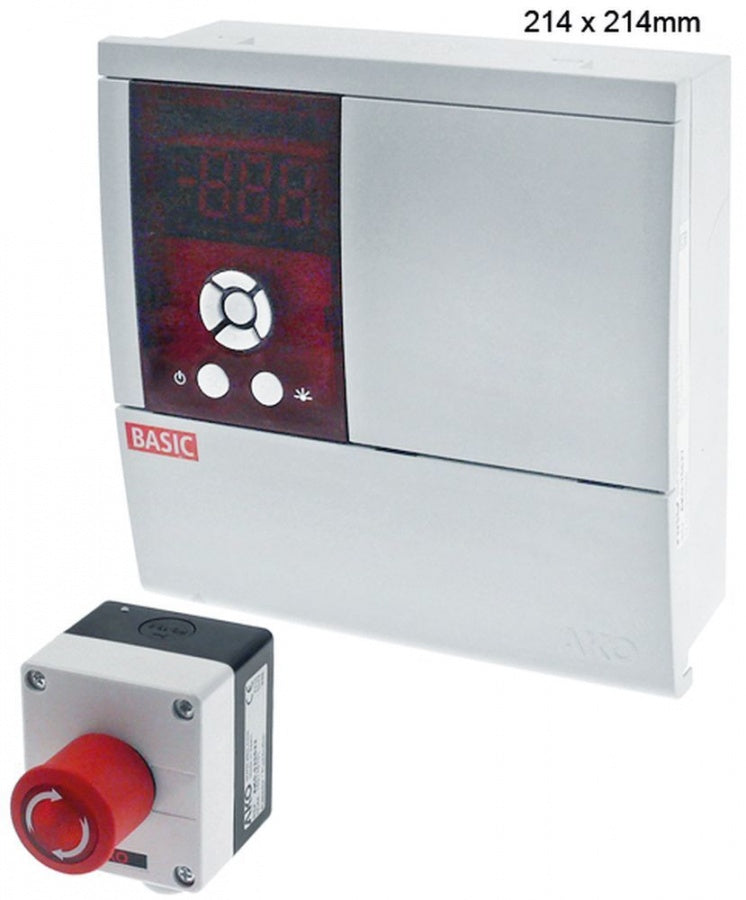 electronic controller AKO type AKO-15627 214x214mm 230V voltage AC NTC relay outputs 5 CO-11A(11)