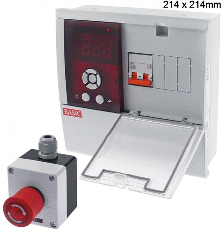 electronic controller AKO type 214x214mm 230 V voltage AC NTC relay outputs 5 CO-11A(11) 2.5kW/1P