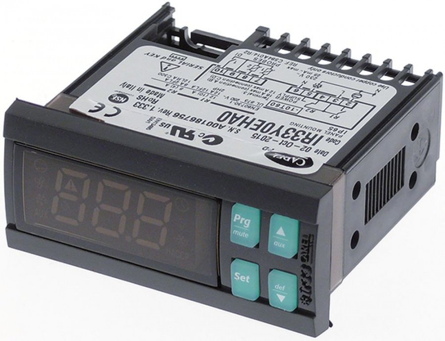 electronic controller CAREL IR33Y0EHA0 71x29mm built-in depth 70,5 mm 230 V voltage AC NTC