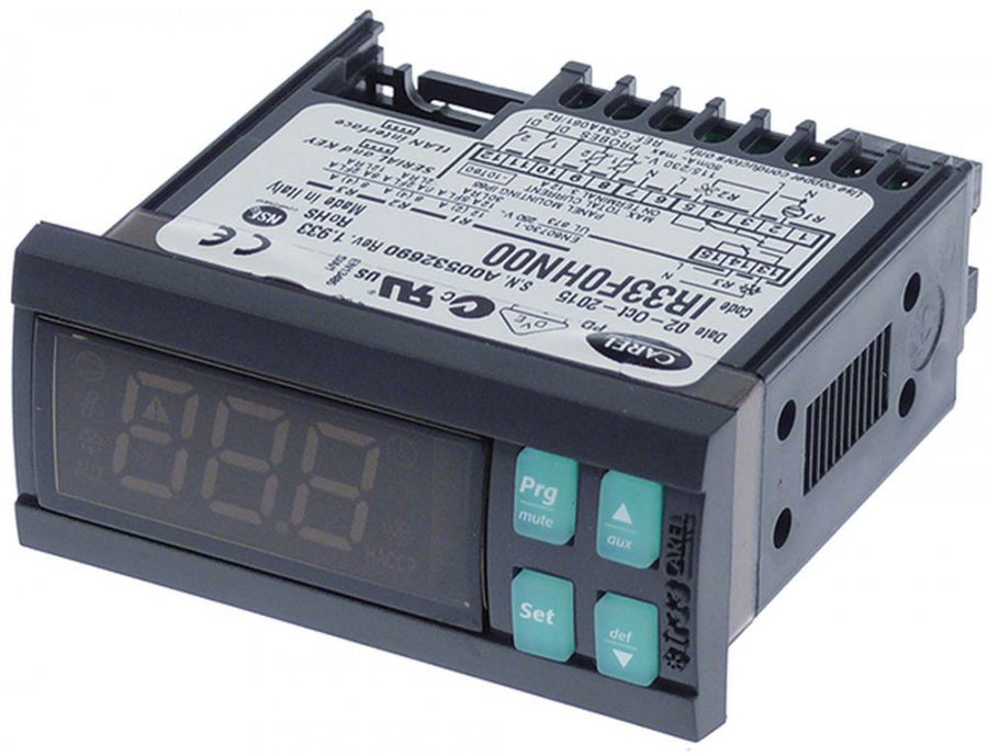 electronic controller CAREL IR33F0HN00 71x29mm built-in depth 70,5 mm 115/230V voltage AC NTC
