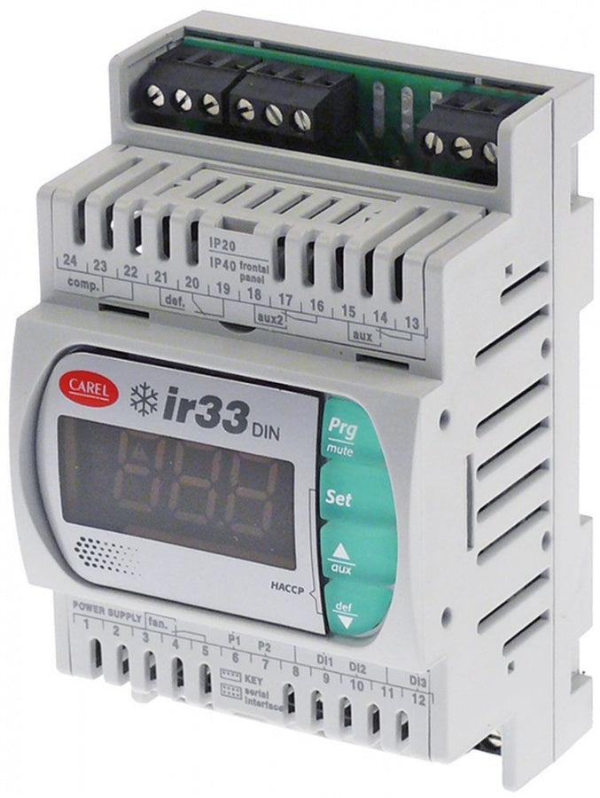 electronic controller CAREL DN33C0HB00 115-230V AC NTC -50 up to +99°C display 3½ digits