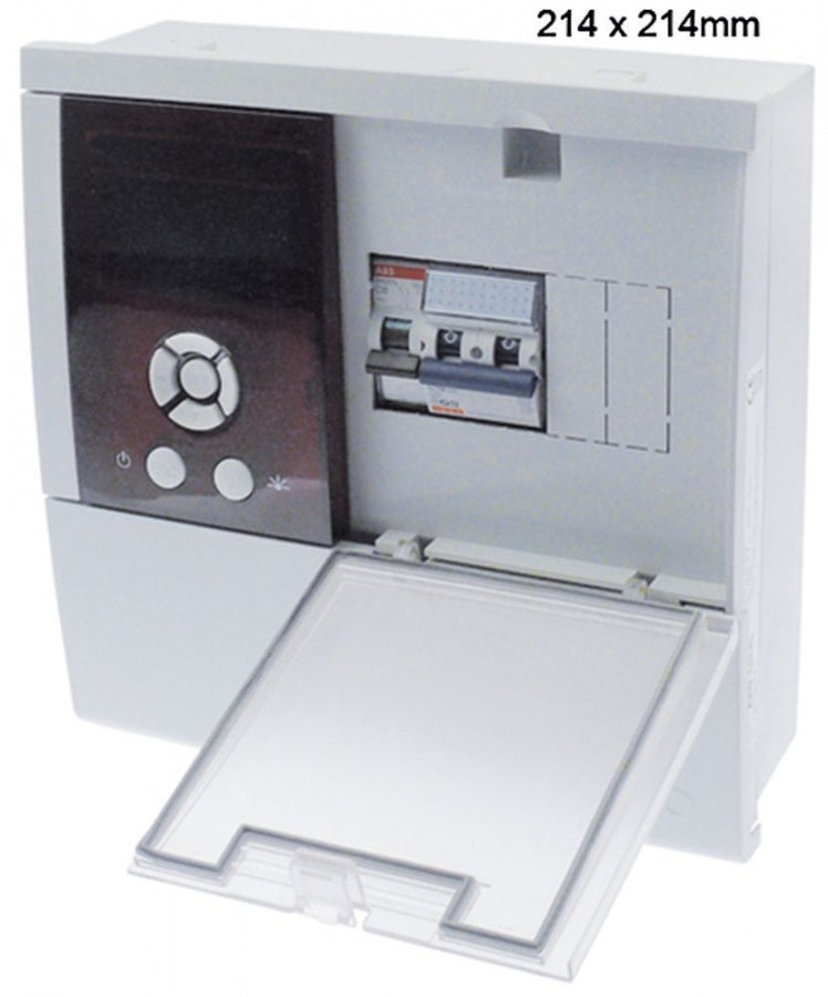 switch box AKO type AKO-15643 214x214mm 230 V voltage AC NTC relay outputs 6 CO-20A(8) 5.5kW/3P