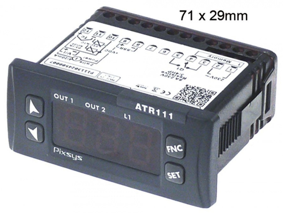 electronic controller PIXSYS type ATR111-B 71x29mm 230 V voltage AC