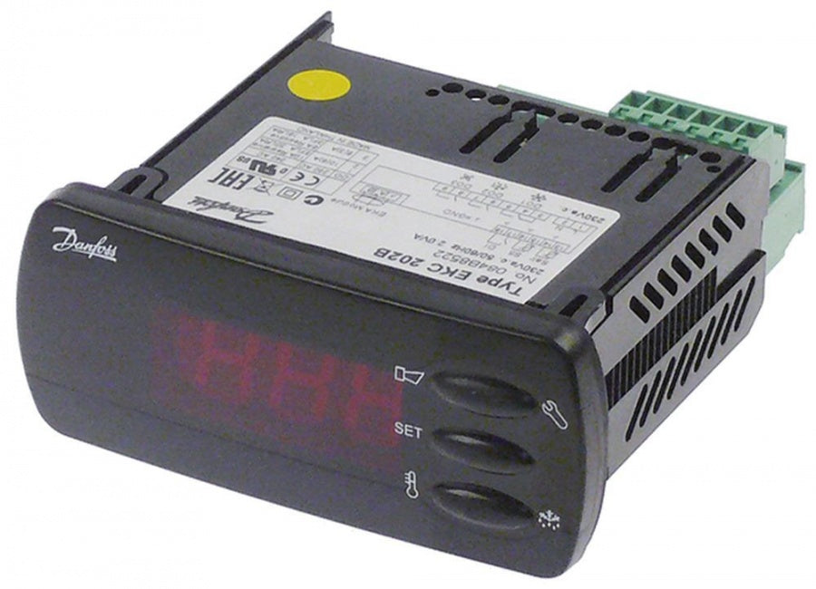 electronic controller DANFOSS type EKC202B 71x29mm 230 V voltage AC NTC/PTC/Pt1000 relay outputs 3