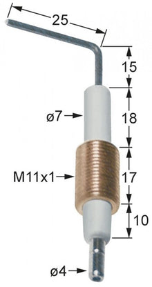 Electrod de aprindere ø 7 mm - 100705  
