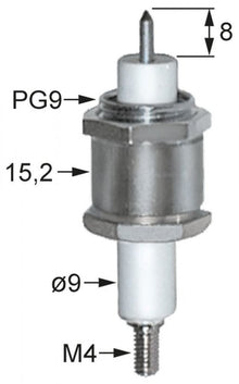 Electrod de aprindere, conector M4 - 100741
