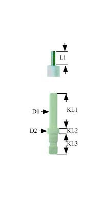 Electrod de aprindere ø 6/10mm, L 40mm, cu cablu 600mm, papuc 2,8mm, Emmepi C10085