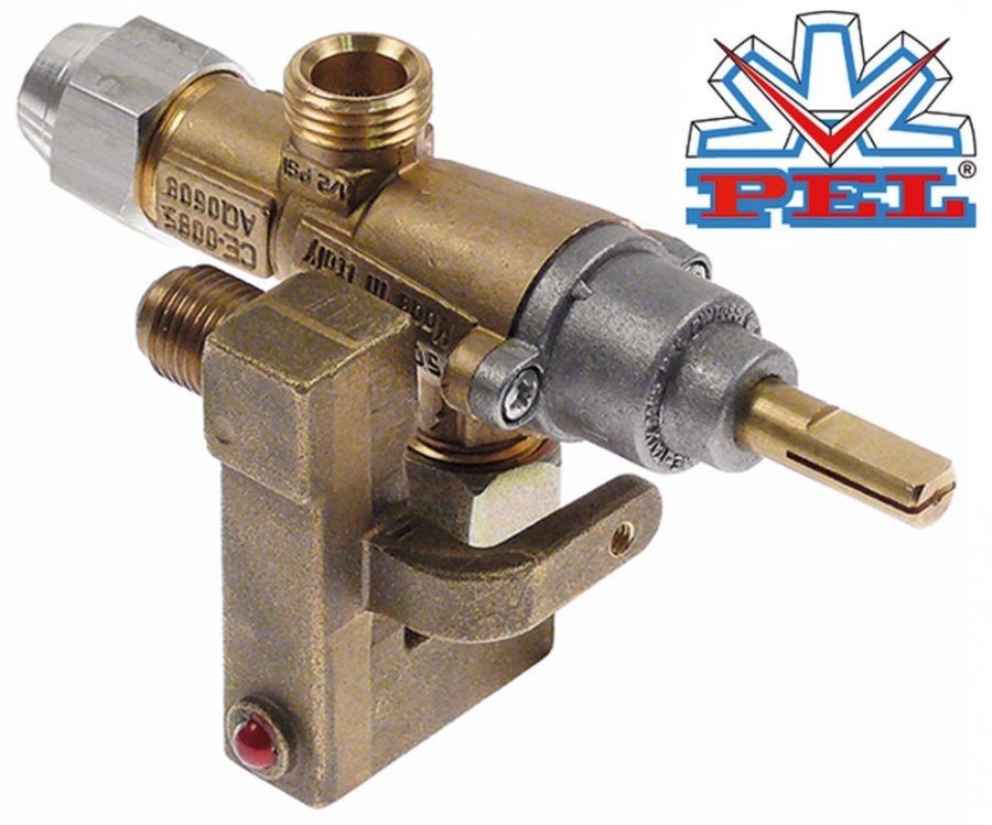 gas tap PEL type 20S gas input M16x1,5 (tube ø 10mm)