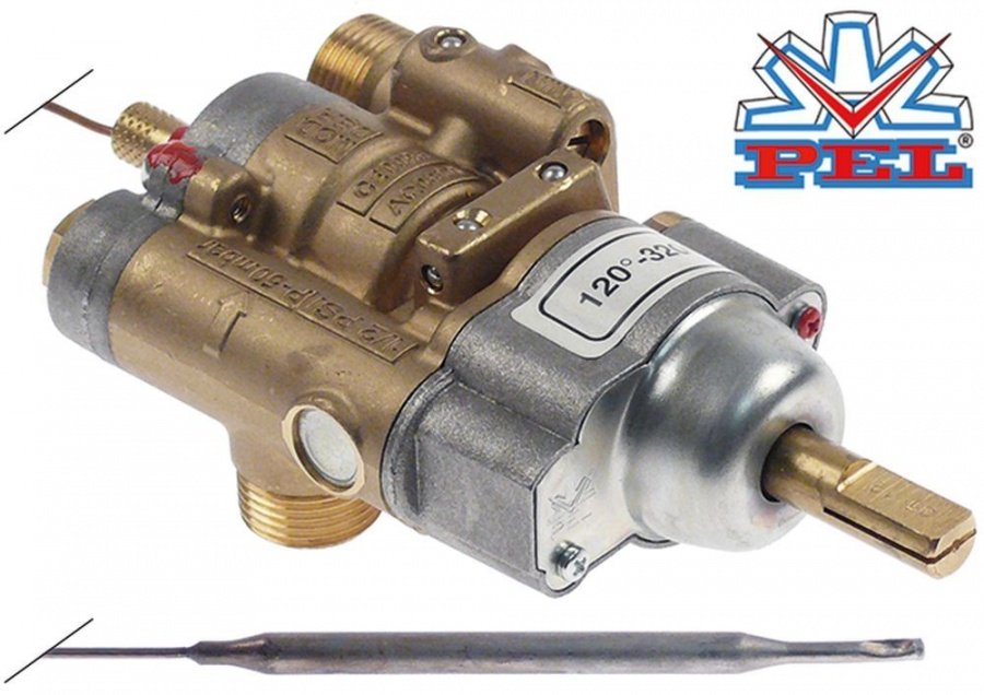 Robinet de gaz termostatic PEL 24ST, temp. 120-320°C - 101076
