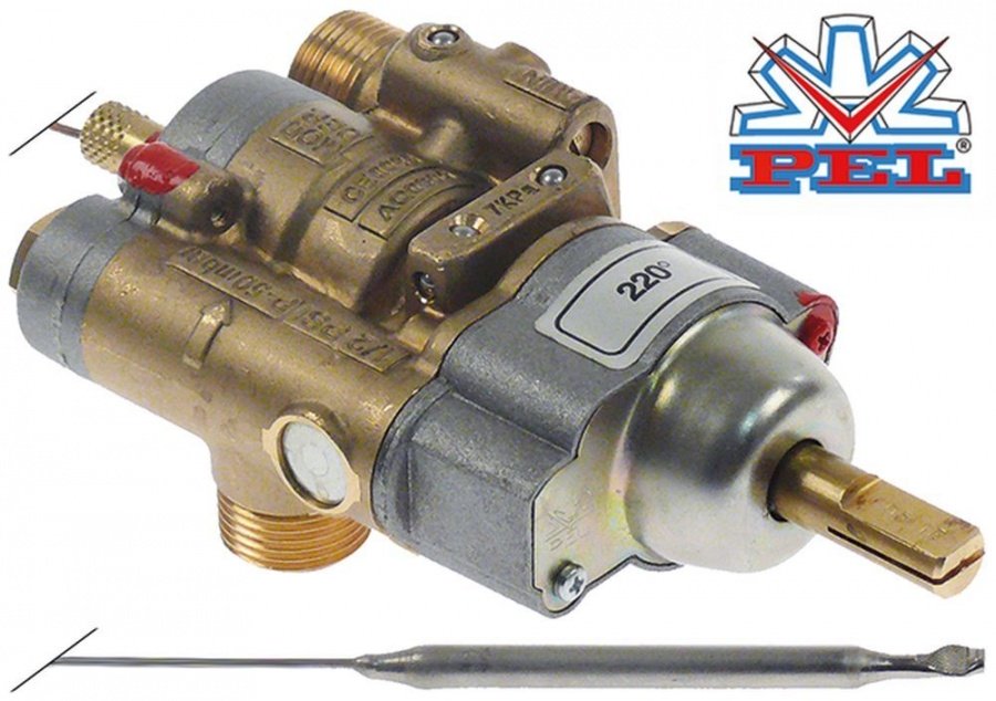 Robinet de gaz termostatic PEL 24ST, 110-220°C - 101077