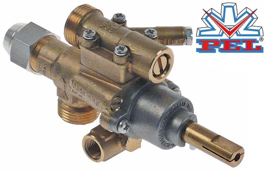 Robinet de gaz PEL22S/O, ax 9x10 mm - 101085