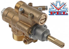 Robinet de gaz PEL23S/O, intrare M28x1,5 mm, iesire M24x1,5 mm, racord termocupla M9x1 mm, ax 10x8 mm, L  ax 35 mm - 101091