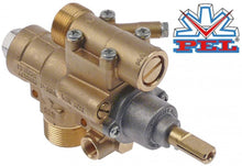 Robinet de gaz PEL23S/O, intrare M28x1,5 mm, iesire M24x1,5 mm, racord termocupla M10x1 mm, ax 10x8 mm, L ax 25 mm - 101092