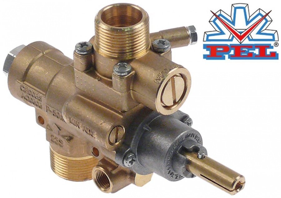 Robinet de gaz PEL23S/V, ax 8 x 10 mm - 101093