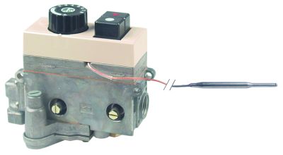 Valva de gaz termostatica 710 Minisit cu regulator gaz, temp. 100-340°C, intrare 1/2", iesire 3/8" - 101116