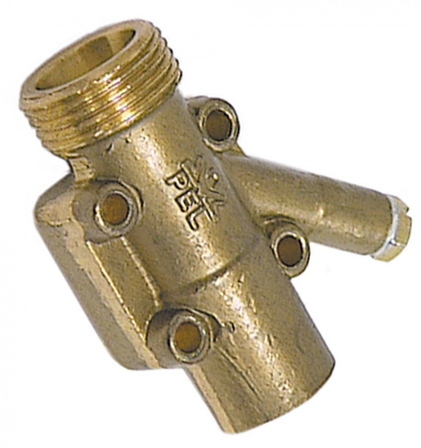 gas connecting piece thread M20x1,5 tube ø 12/10mm for PEL gas taps horizontal
