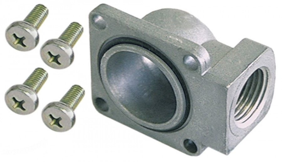 Flansa de conectare cu cot, 1/2"  ELETTROSIT - 101306