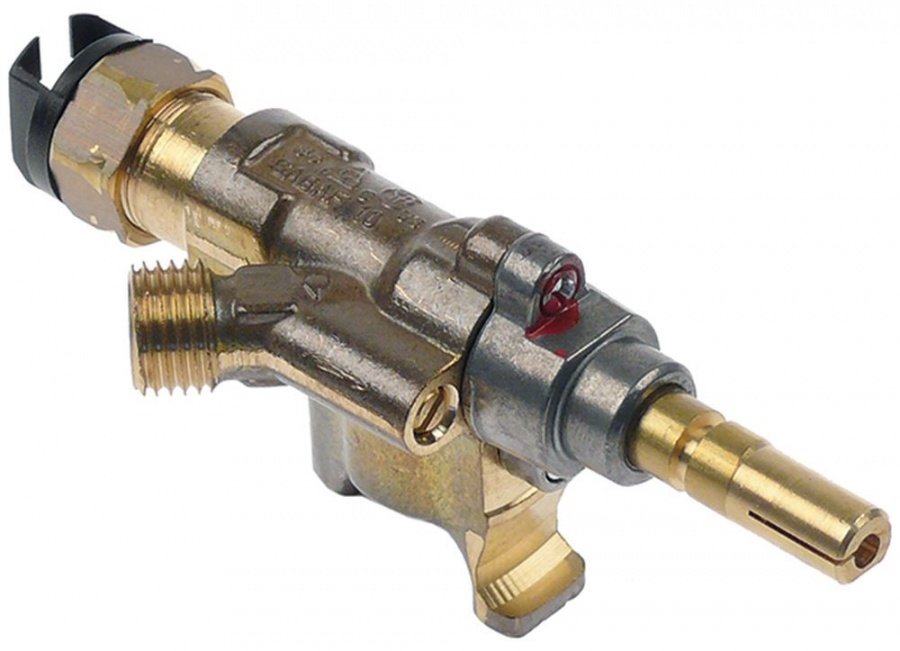Robinet de gaz Sabaf 10 cu montare pe teava ø 16 mm, conectare termocupla cu papuc, Berto's 31274500, 31275000 - 101357