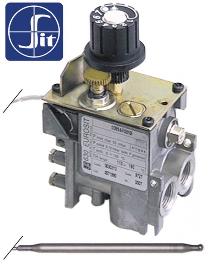 Valva de gaz termostatica Eurosit 630, 40 - 280°C, intrare gaz 3/8" - 101409