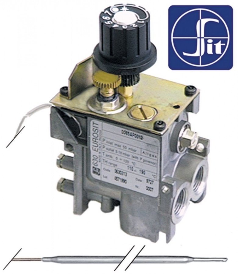 Valva de gaz termostatica 630 Eurosit temp. 30 - 100°C, SIT 0.630.325 - 101413