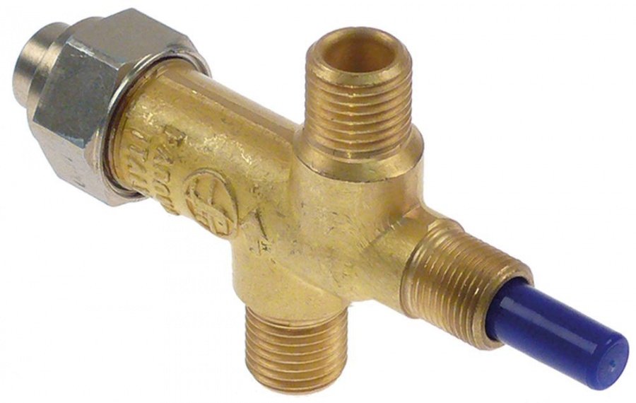 safety valve front fixing M12x1 pressure range 50mbar gas input ¼" gas outlet ¼"