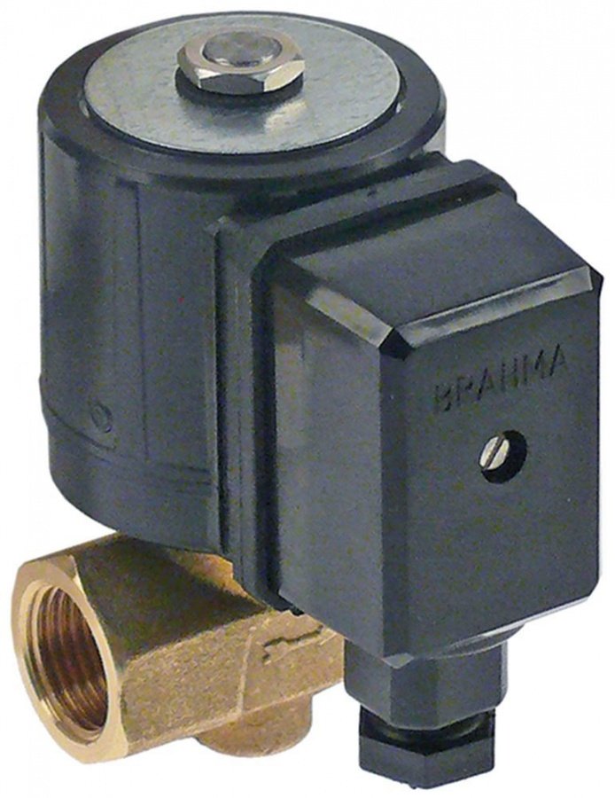 Electrovalva BRAHMA 2 Cai, 230 V, racord 3/8", L 56mm, deschidere nominala 10mm, bobina 13747002 - 101486