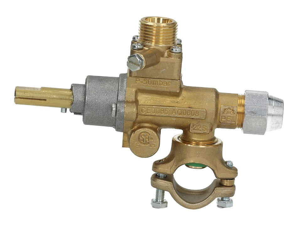 Robinet de gaz PEL22S/V, PEL 777040, montare cu clema, racord termocupla M8 - 101661