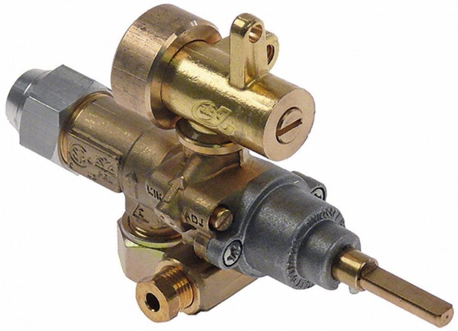 Robinet de gaz PEL 21S,ax ø 6x4,6 mm, duza externa ø 2,05 mm, duza interna ø 1,85 mm - 101663