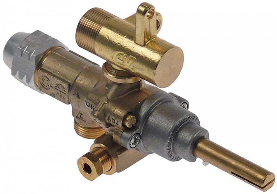 gas tap alternatives to EGA type GPEL21R with pipe outlet gas input M15x1 (tube ø 10mm)