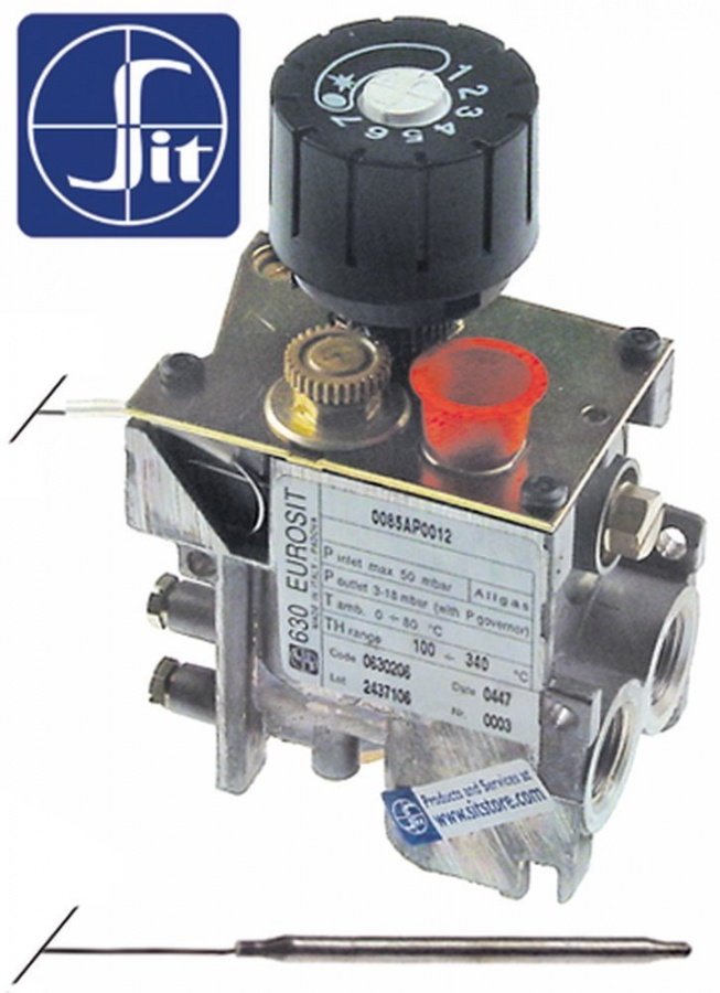 Valva de gaz termostatica 630 Eurosit 100-340°C - 101769