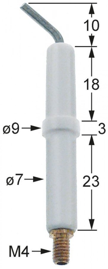 Electrod de aprindere, conexiune M4 - 101779