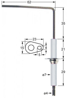 monitoring electrode connection ø 4mm D1 ø 7mm - Code 101791