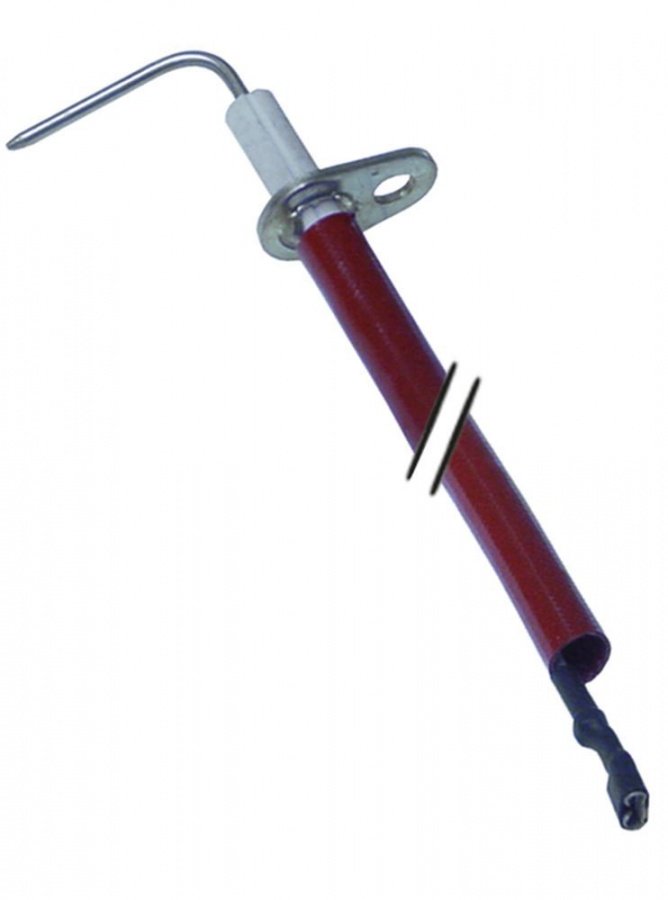 Electrod de aprindere, lungime flansa 23mm, latime flansa 15mm, D1 ø 6,5mm, L1 - 12mm, L2 - 27mm - Cod 101795
