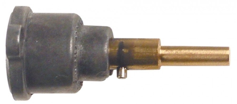 gas tap front part shaft ø 6x4,6mm shaft L 30/12,5mm shaft flat upper/lower