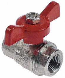 ball valve connection 1/4" IT - 1/4" IT DN10 total length 45 mm