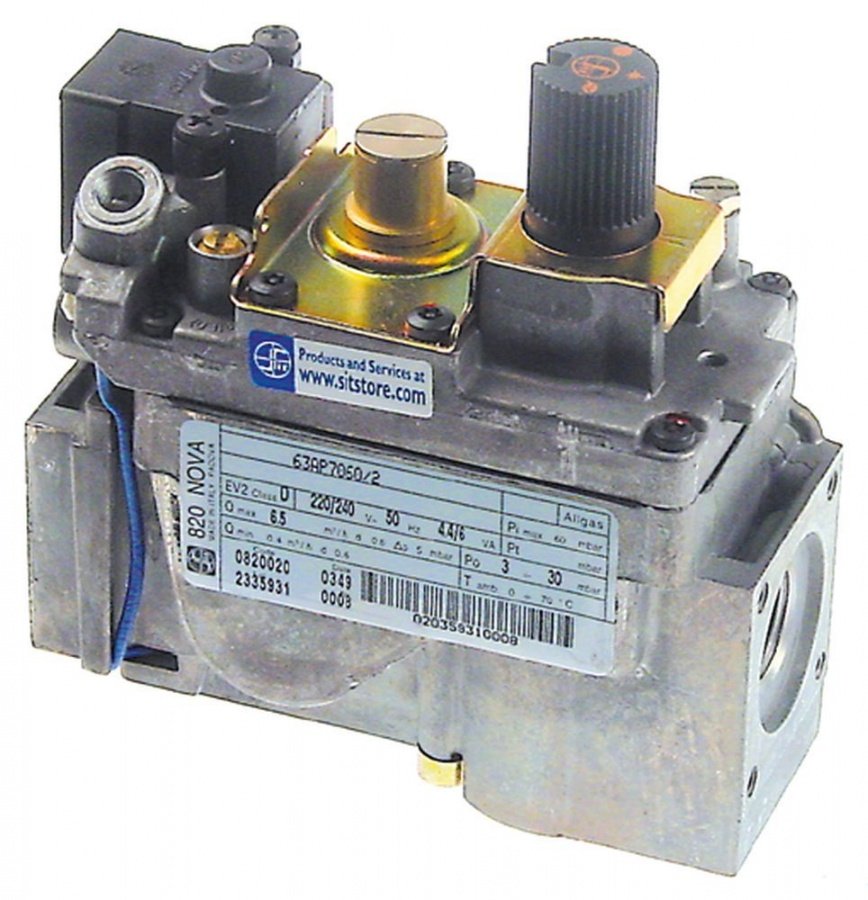 Valva de gaz Sit 820 NOVA 0820020, 230V, 50Hz, intrare gaz 1/2", iesire  gaz 1/2" - 101980