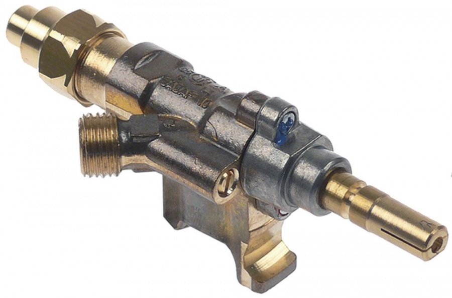Robinet de gaz Sabaf 10, ax 8x6,5 mm, lungime ax 26 mm, conectare termocupla cu mufa - 101994