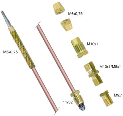 Dispozitiv de siguranta la stingerea flacarii (senzor flacara) 90 cm, set termocupla de 6 componente - 102000