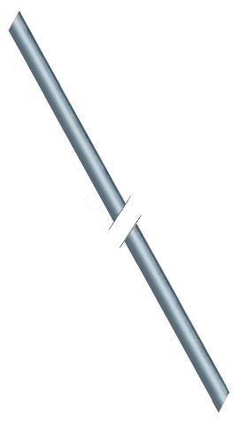 Teava de gaz ø 4mm, L 3000mm, INOX - 102108