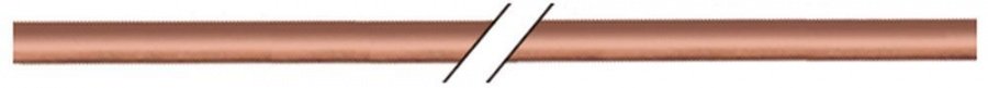 Teava de cupru moale ext. ø 4 mm, int. 2 mm, perete 1 mm, lungime 3 metri - 102110