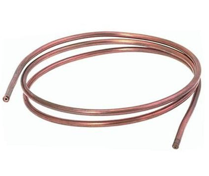 Teava de cupru moale ext. ø 4mm, int. 2mm, perete 1mm, lungime 1 metru - 102110M
