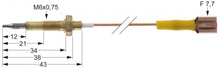 Termocupla L 750 mm, cu cablu de legatura cu papuc - 102242