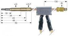 Termocupla intrerupta L 600 mm, M9x1, cu fire - 102247