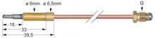 thermocouple plug connection ø6,0mm ASA 11/32 L 1000mm