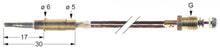 Termocuplu L 600mm, M8x1 cu 2 conductori - 102260