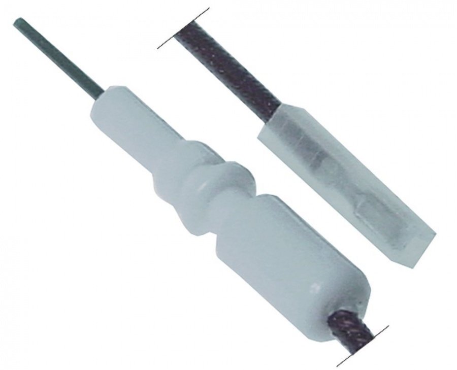Electrod de aprindere D1 ø 6mm, D2 ø 10mm, L1 17mm, BL1 20mm, BL2 23mm, conexiune F 2,8x0,8mm - Cod 102328