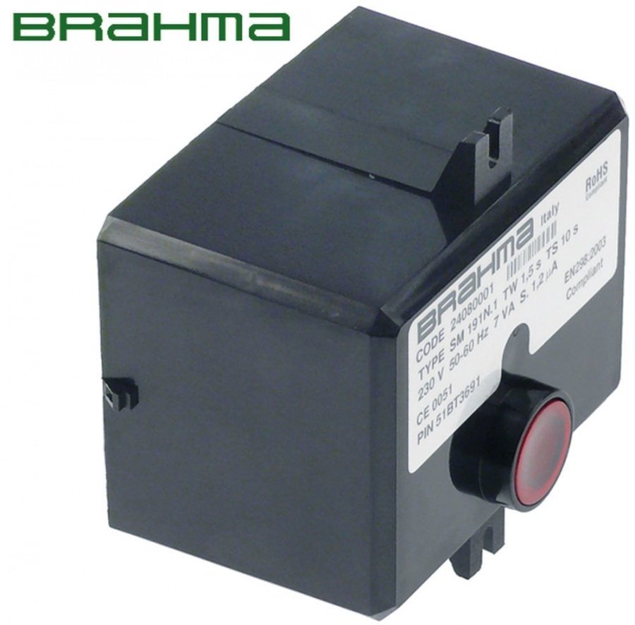 Automat de aprindere BRAHMA SM191.1, CODE 24080001, TW 1,5 s, TS 10 s - 102340