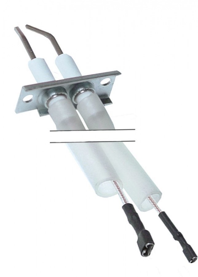 Electrod de aprindere, lungime flansa 51mm, latime flansa 23mm, D1 ø 9,5mm, L1 - 33mm, L2 - 11mm - 102350