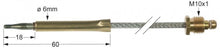 Termocupla flexibila L 650 mm, cap ø 6.0 mm, M10x1 mm - 102422